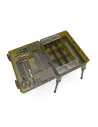 Korum Mega Blox Station Fully Loaded кутия (станция) за монтажи с телескопични крака - Кутии и чанти за принадлежности - Korum