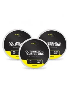 Avid Outline Zig & Floater Line 100m влакно за зиг-риг  - Шок лидер, ледкор, флуорокарбон, поводи  - AVID Carp