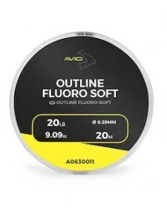 AVID Outline Fluoro-Soft 20m флуорокарбон  - Шок лидер, ледкор, флуорокарбон, поводи  - AVID Carp