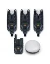 Sonik HeroX Bite Alarm Set 3+1 сигнализатори с лампа  - Сигнализатори и аксесоари  - Sonik Sports