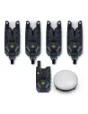 Sonik HeroX Bite Alarm Set 4+1 сигнализатори с лампа  - Сигнализатори и аксесоари  - Sonik Sports