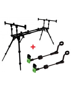 Zfish Rod Pod Construct 3 Rods + 2 обтегача ZFX Mini стойка за 3 въдици  - Стойки (Род-под)  - Zfish