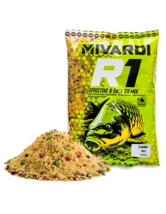 Mivardi R1 CARP - Honey 950g захранка за фидер или спод микс  - Семена и захранки  - Mivardi