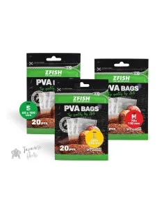 ZFISH PVA Bags with Corners 20бр ПВА торбички  - PVA продукти  - Zfish