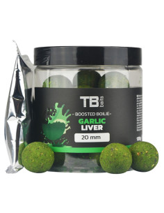TB Baits Boosted Boilie Garlic Liver 120 g - 20 mm протеинови топчета с дип  - Протеинови топчета  - TB Baits