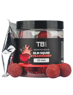 TB Baits Boosted Boilie GLM Squid Strawberry 120 g - 20 mm протеинови топчета с дип  - Протеинови топчета  - TB Baits