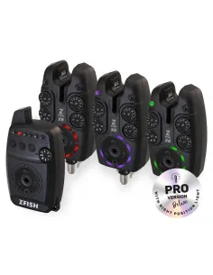 ZFISH Bite Alarm Set Zx8 PRO 3+1 сигнализатори  - Сигнализатори и аксесоари  - Zfish