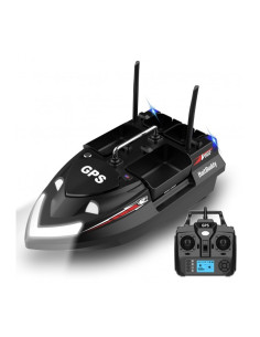 Лодка за захранка FlyTec V802 PRO GPS 12000mAh, 160 точки - черна  - Лодки за захранка  - Flytec
