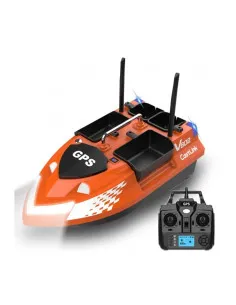 Лодка за захранка FlyTec V802 PRO GPS 12000mAh, 160 точки - оранжева  - Лодки за захранка  - Flytec