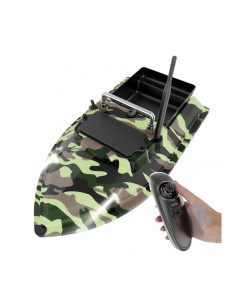 Лодка за захранка FlyTec V050 500m, 2кг, 12000mAh - камуфлажна  - Лодки за захранка  - Flytec