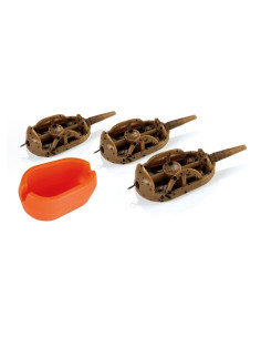 Filfishing Filex Method Feeder Set 20,30,40g + Mold комплект метод фидер хранилки с преса  - Фидер хранилки и аксесоари  - Ca...