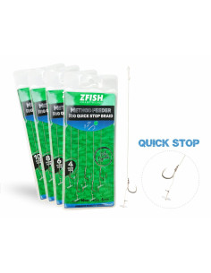 ZFISH Method Feeder Rig Quick Stop Braid готови вързани монтажи за фидер  - Куки  - Zfish