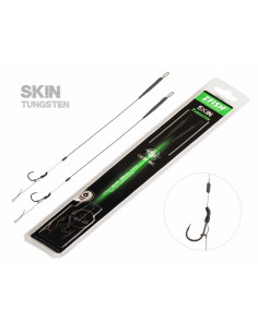 ZFISH Skin Tungsten Rig готови вързани монтажи на косъм с меко олово  - Куки  - Zfish