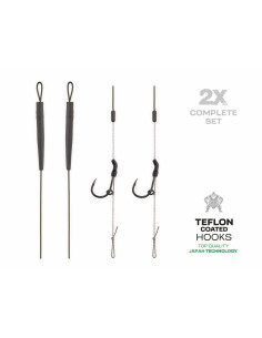 ZFISH Skin Tungsten Rig готови вързани монтажи на косъм с меко олово  - Куки  - Zfish 2