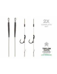 ZFISH Skin Tungsten Rig готови вързани монтажи на косъм с меко олово  - Куки  - Zfish 2