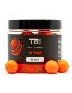TB Baits Floating Boilie Pop-Up Orange Citrus + NHDC 65 g - 12 mm плуващи топчета в дип  - Поп-ъп  - TB Baits