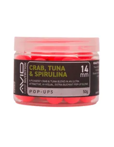 AVID Carp Crab, Tuna & Spirulina Pop-up - 14mm (Pink) плуващи топчета  - Поп-ъп  - AVID Carp