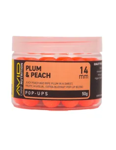 AVID Carp Plum & Peach Pop-up - 14mm (Orange) плуващи топчета  - Поп-ъп  - AVID Carp