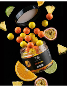 TB Baits Floating Boilie Pop-Up Tropical + NHDC 50 g - 12 mm плуващи топчета в дип  - Поп-ъп  - TB Baits 2