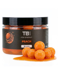 TB Baits Floating Boilie Pop-Up Peach + NHDC 50 g - 12 mm плуващи топчета в дип  - Поп-ъп  - TB Baits
