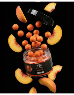 TB Baits Floating Boilie Pop-Up Peach + NHDC 50 g - 12 mm плуващи топчета в дип  - Поп-ъп  - TB Baits 2