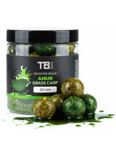 TB Baits Boosted Boilie Grass Carp 120 g - 20 mm протеинови топчета с дип  - Протеинови топчета  - TB Baits