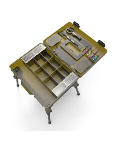 Korum Mega Blox Station Fully Loaded кутия (станция) за монтажи с телескопични крака  - Кутии и чанти за принадлежности  - Korum 2