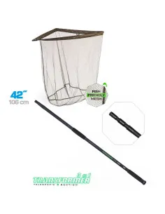 Кеп с телескопична дръжка 3m ZFISH Transformer 3m Gripnet Landing Net 42  - Кепове и аксесоари  - Zfish